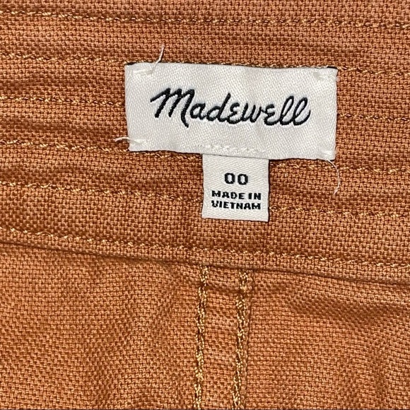 Madewell High-Waist A Line Snap Skirt Brown 00 - Picture 11 of 16
